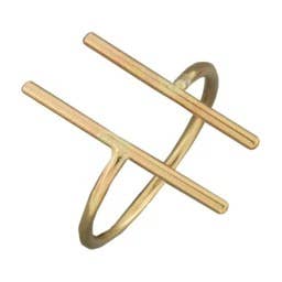 Mark Steel Jewelry - Wholesale Band/Stacked Ring - Double Bar Ring
