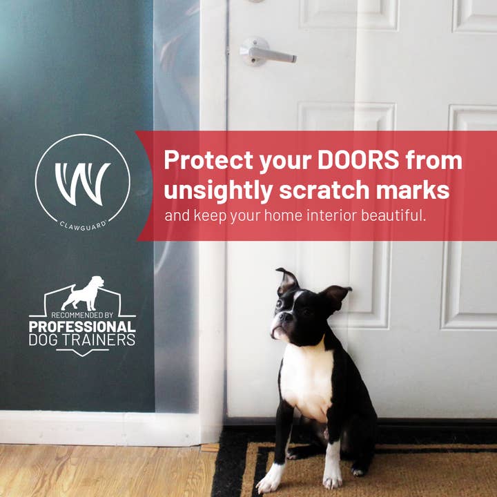 CLAWGUARD - Wholesale Pet Paw Protection - Original CLAWGUARD Door Shield - Door, Door Frame and Wall Protection3