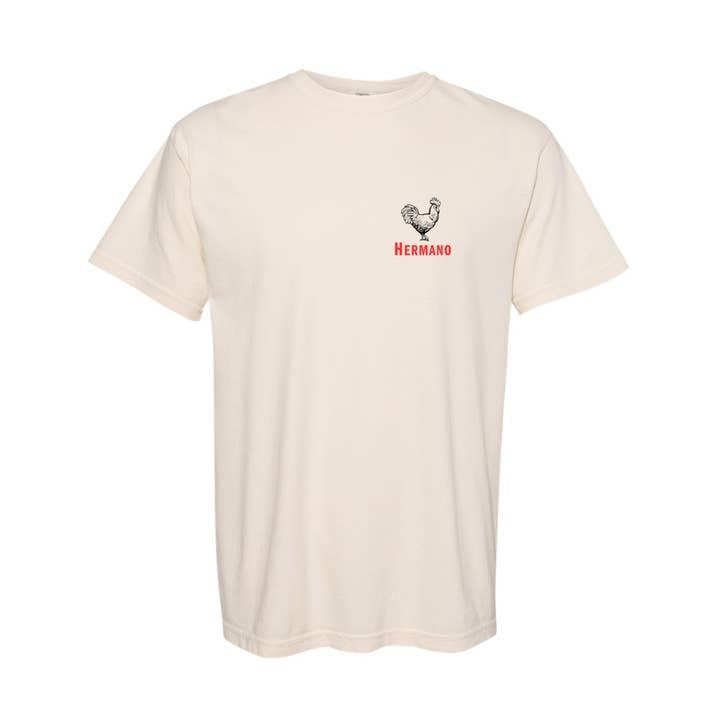 EL GALLO T-SHIRT IVORY for wholesale by Hermano