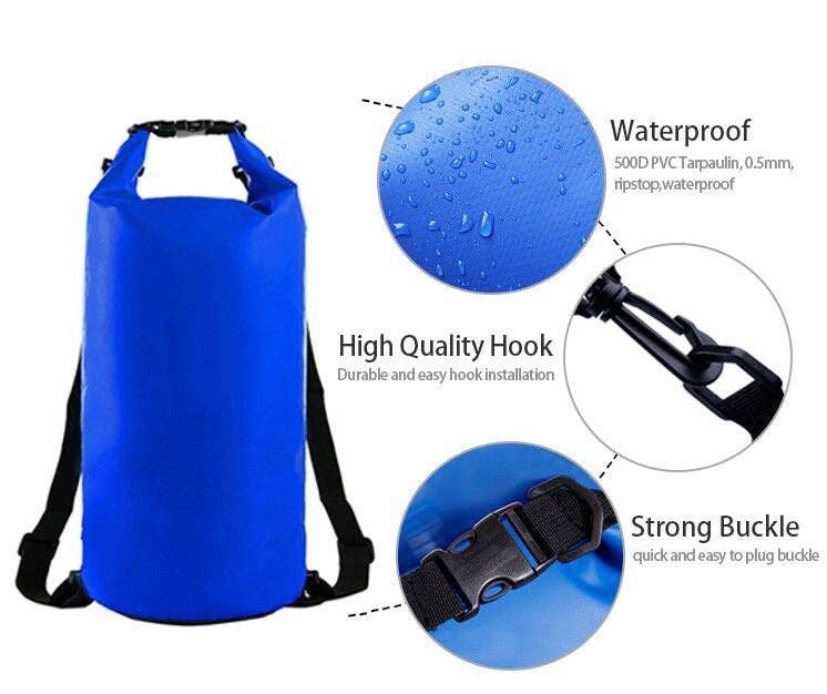 The Classy Cloth WS - Wholesale Beach Bag - 5L Waterproof Dry Bag - Blue Galaxy RTS9