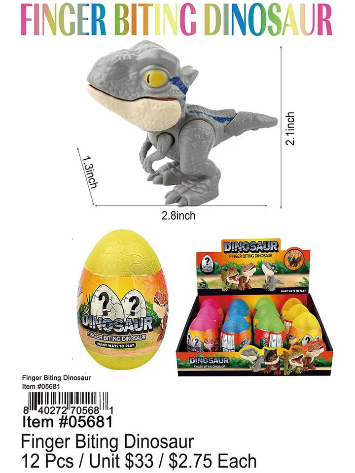 Dinosaure mordeur de doigts. pour la vente par Puka Creations