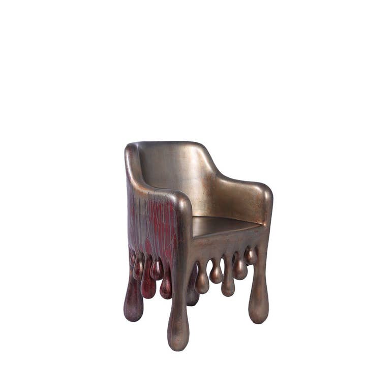 Copper Melting Chair Dripping Statue for wholesale by LM Treasures