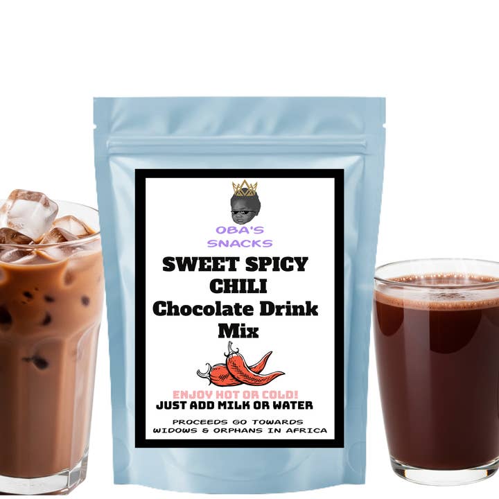 Mélange pour Boisson Chocolatée Premium - Piment Épicé - VEGAN pour la vente par Oba's Snacks