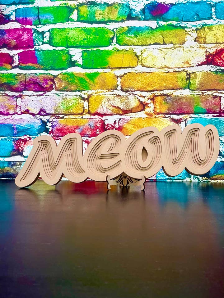 Art mural Meow pour la vente par AMidSomersNap