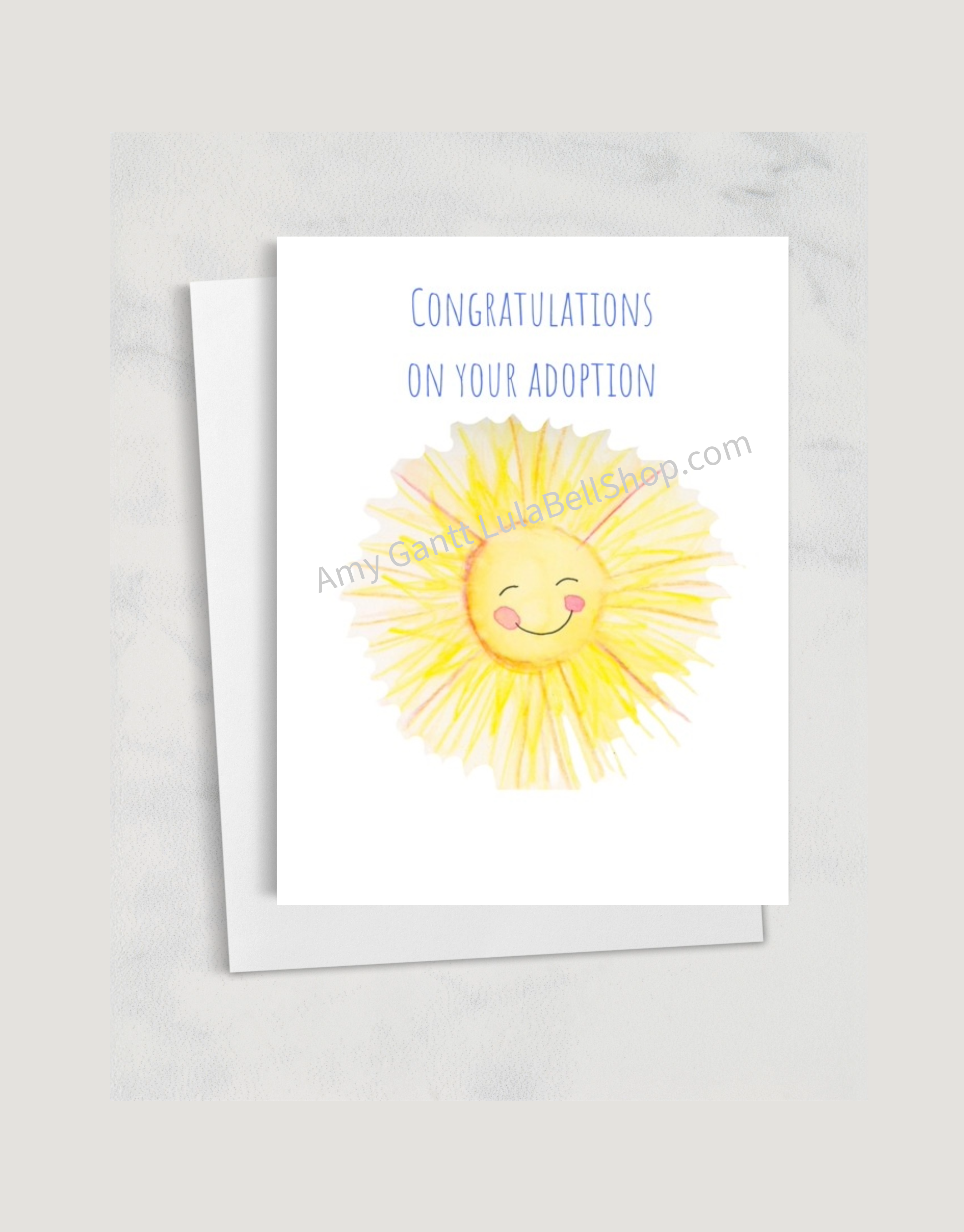 Lula Bell Cards and Gifts - Wholesale Everyday Greeting Card - Adoption - Sunny Adoption Greeting Card0