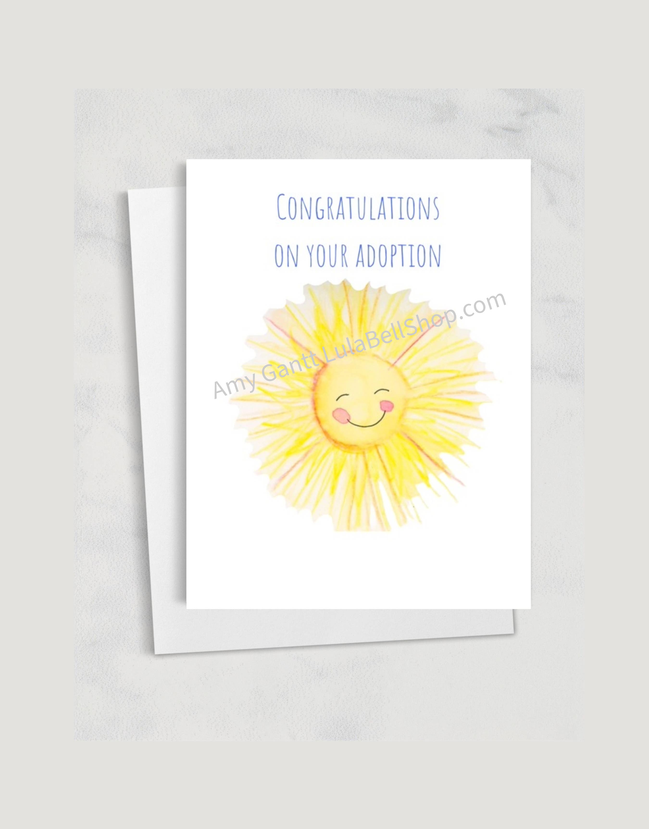 Lula Bell Cards and Gifts - Wholesale Everyday Greeting Card - Adoption - Sunny Adoption Greeting Card