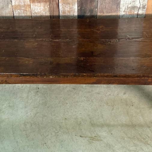 Antik fransk matbord i alm och kastanj, ca 1790 för wholesale av belvoir