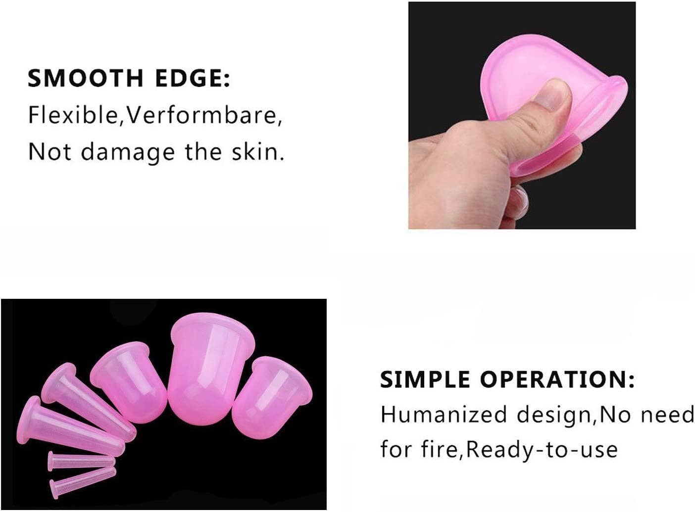 VIGOR - Wholesale Body Cupping Set - Anti Cellulite Massager Cupping Therapy Massage Sets Silicon3