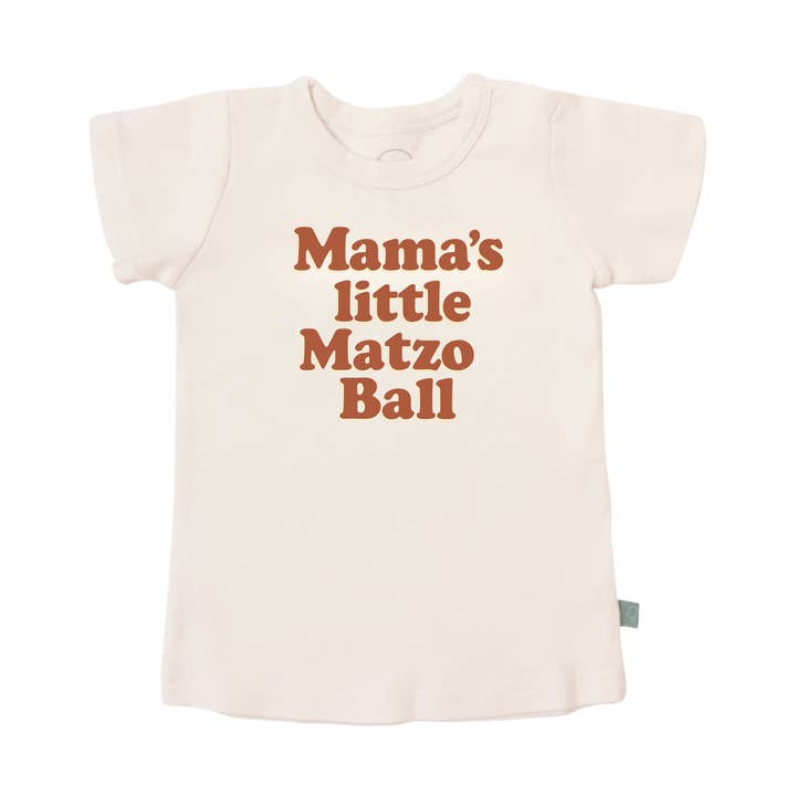 organic graphic tee Hanukkah | little matzo ball for wholesale by Finn + Emma