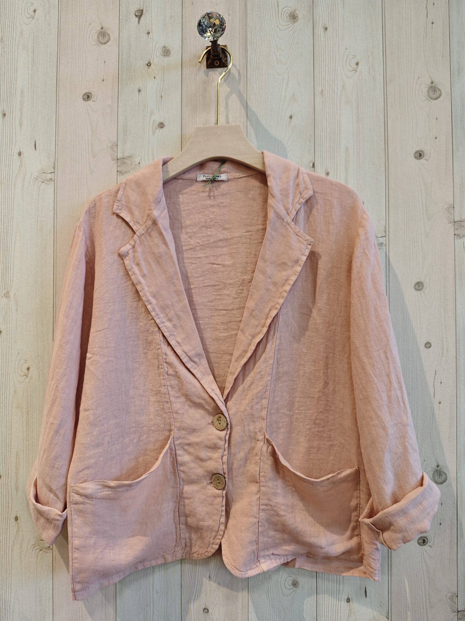 Linen & More - Wholesale Blazer - Women's - REF 17762 BLAZER TWO POCKETS 100% LINEN2