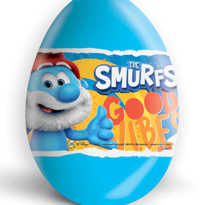 Candycat - Wholesale Chocolate Covered Sweets - Zaini - Ovo Chocolate Surprise - Smurfs - 24x20g2