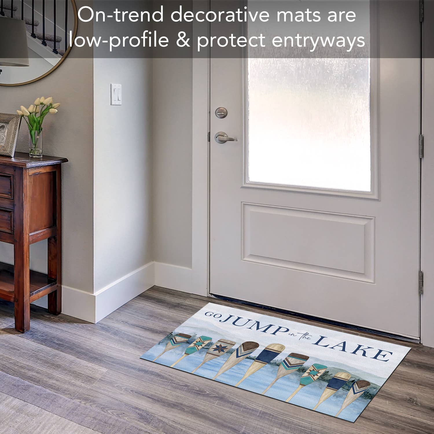 CounterArt/Highland Home/Thirstystone - Wholesale Door Mat - "Jump In The Lake" Indoor/Outdoor Entryway Floor Mat3