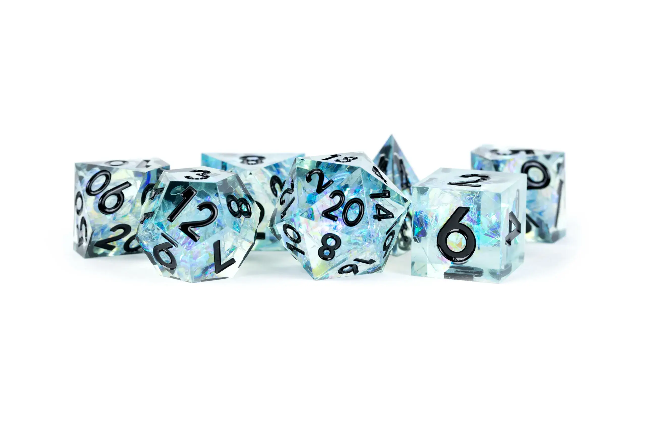 FanRoll by Metallic Dice Games - Wholesale Dobbelstenen - PREMIUM handgemaakte Sharp Edge-dobbelstenen (18 opties)8