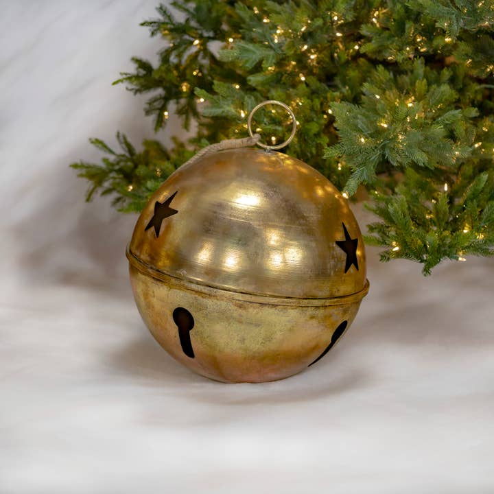 Zaer Ltd. International - Wholesale Christmas Decoration - Oversize Sleigh Bells with Star Cutouts - 5 Assorted8