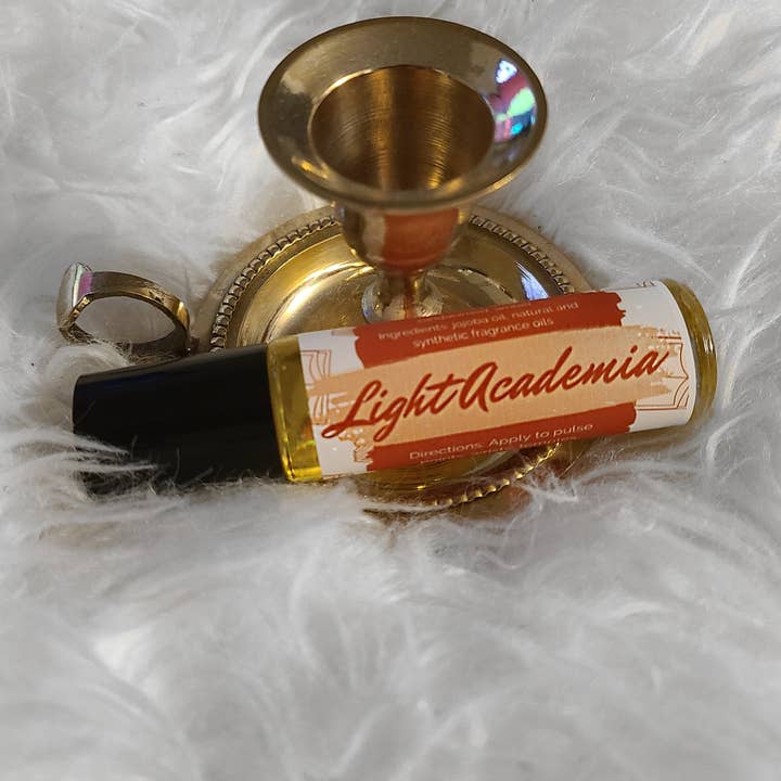 Light Academia Perfume Oil for wholesale by Boxford Comma