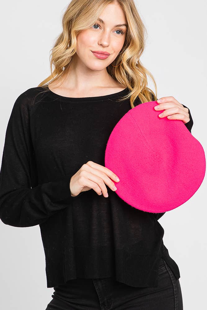 Hana – wholesale Beret – Women's – Stretchy Solid Color Beret46