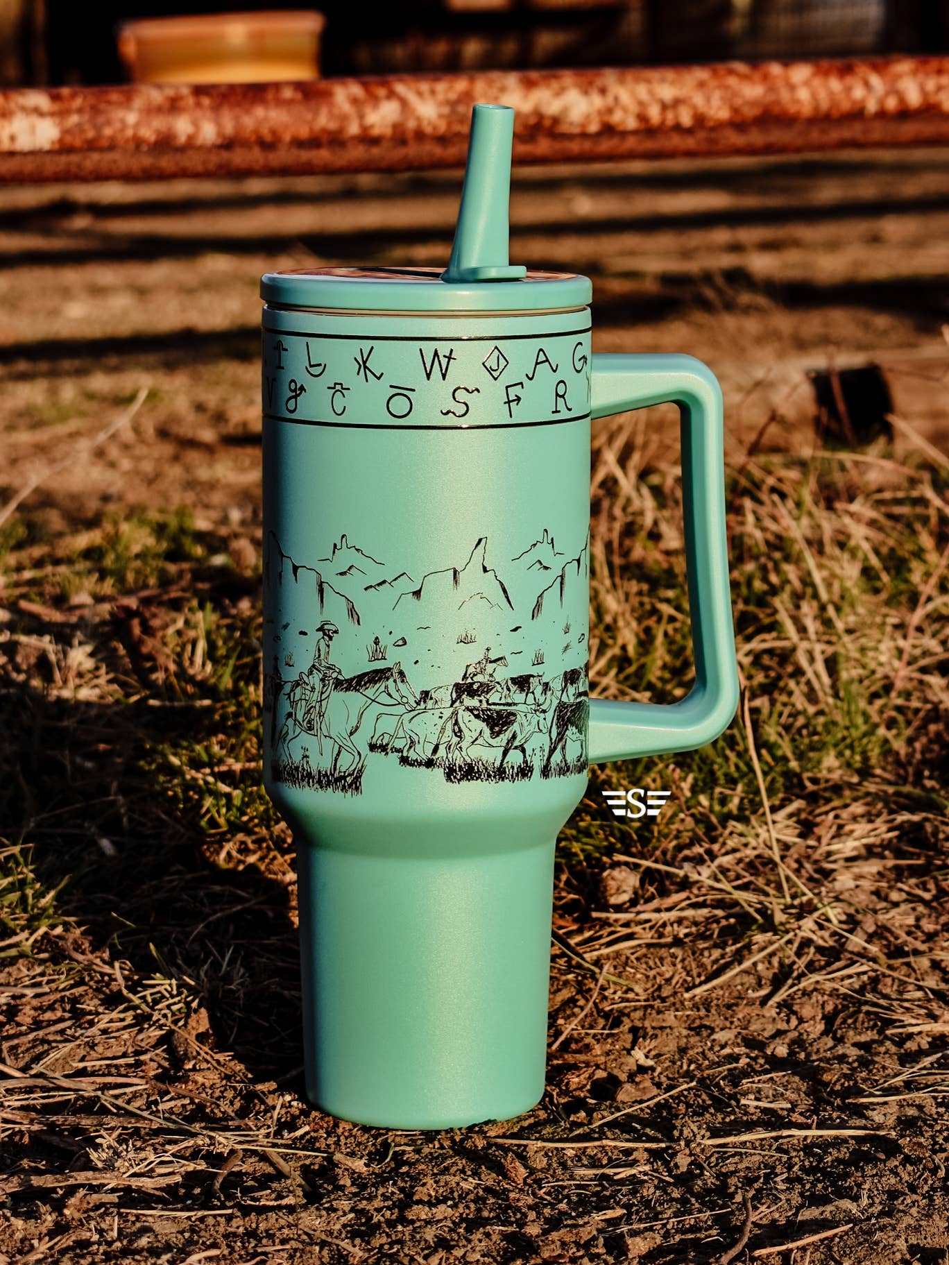Flying S Company - Wholesale Insulated Mug/Tumbler - Cattle Drive 40oz Tumbler0