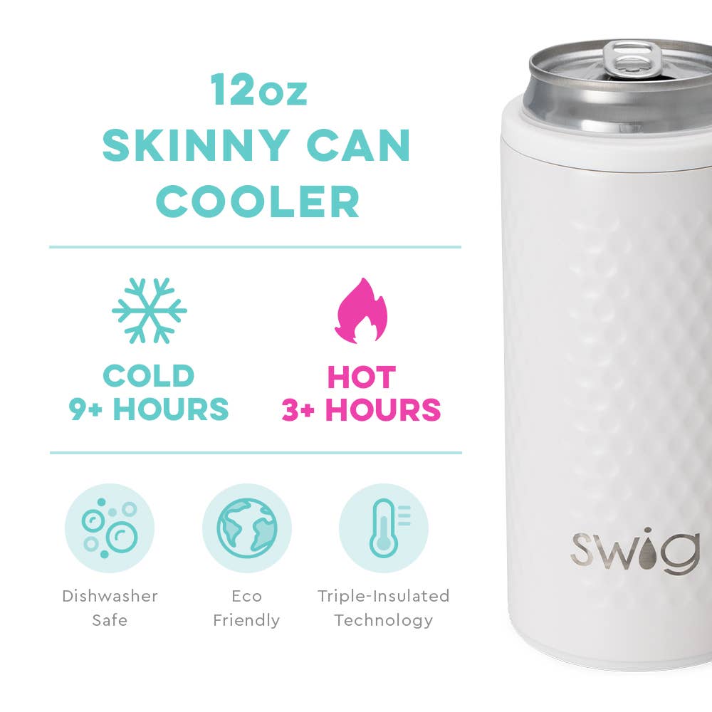 Swig Life - Wholesale Drink Huggers & Koozies - Golf Ball Skinny Can Cooler (12oz)1