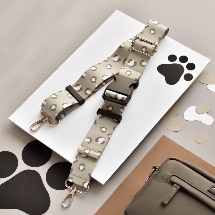 Bum Bag Strap - Sage Leopard for wholesale by Cocopup London