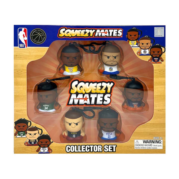 Party Animal, Inc. - Wholesale Figurine Toy - Kids - NBA SqueezyMates 6-Figure Set 20251