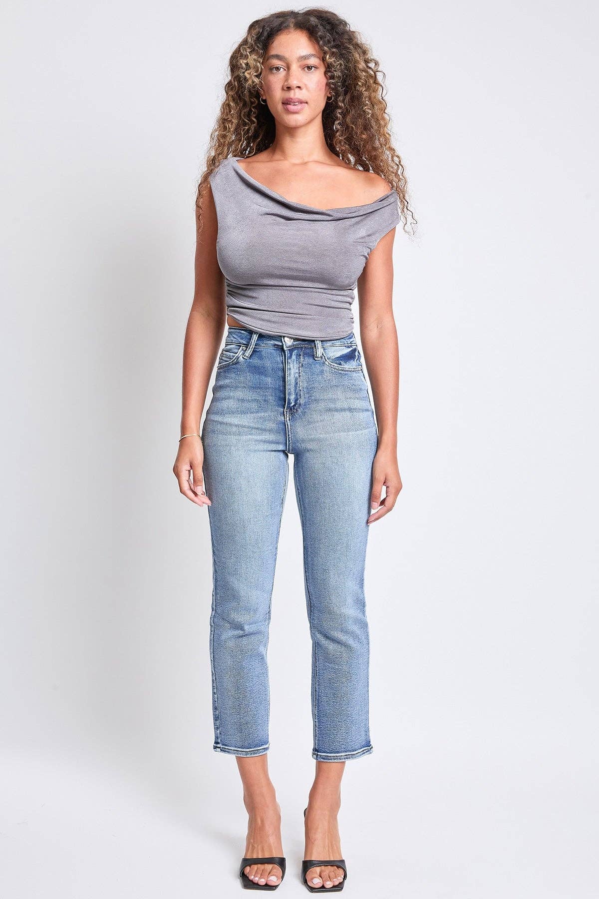 YMI - Wholesale Jeans - Women's - Luxe High Rise Vintage Stretch Straight Leg Jeans-P0271605