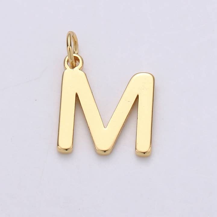 Aim Eternal - Wholesale Individual charm/pendant - 14k Gold Filled Personalized Initial Charm Initial Pendant, Letter Charm, Minimalist Alphabet Letter Charm, Monogram Charm Add On Charm A-113 to A-12512
