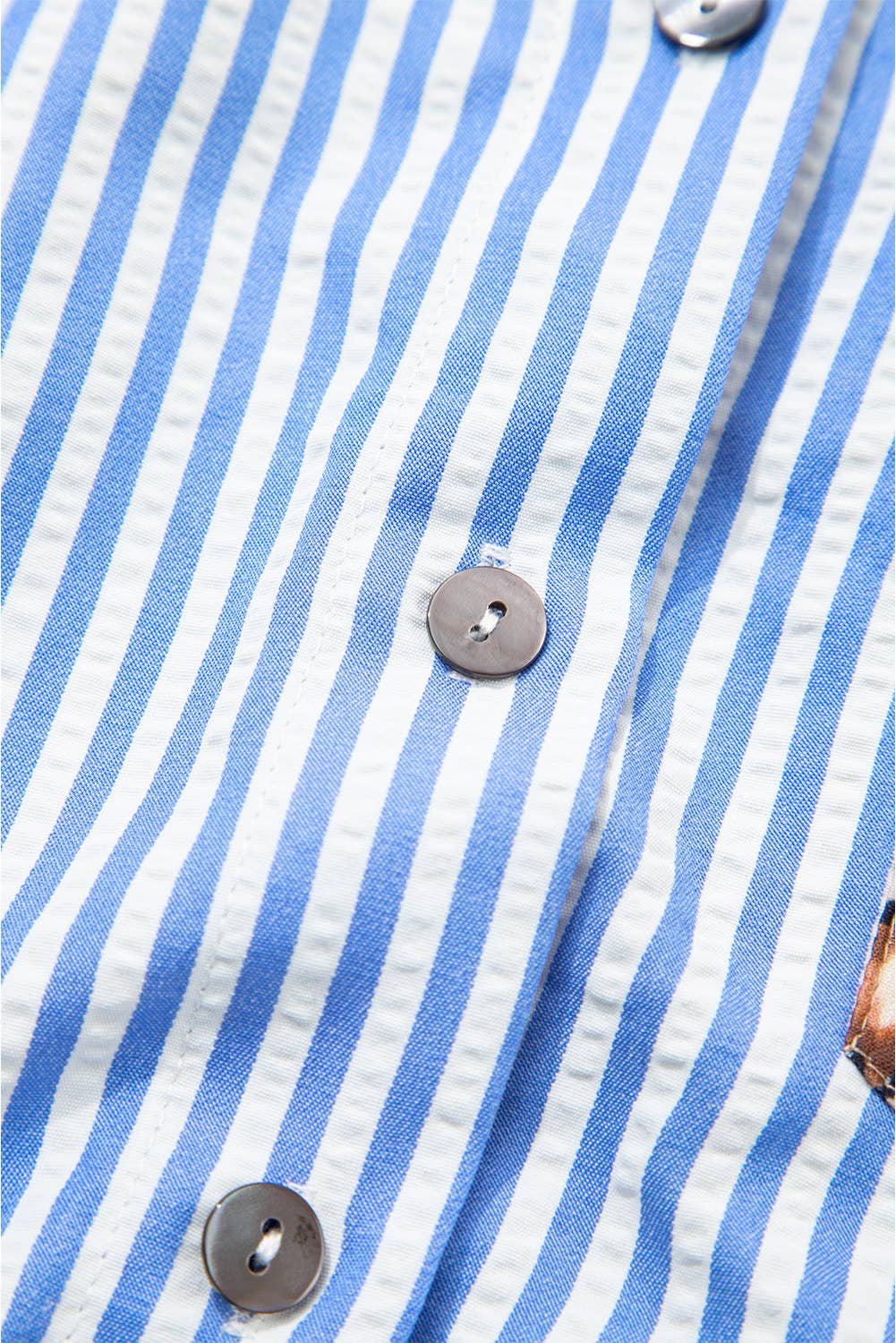 66DISCO - Wholesale Button Down Shirt - Women's - Spring 2026 Chic Contrast Leopard & Stripes Button Shirt19