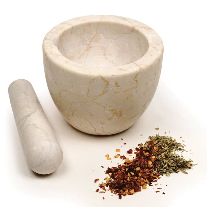 RSVP International - Wholesale Mortar & Pestle - Marble Mortar & Pestle - Beige4