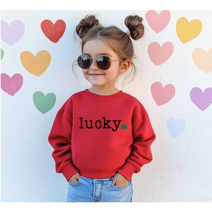 Bump & Beyond Designs - Wholesale Shirt - Kids - Toddler and Kids, Lucky, St. Patrick's Day Sweatshirt3