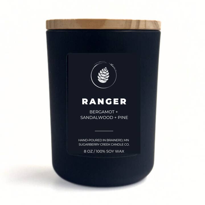 Ranger Soy Wax Candle for wholesale by Sugarberry Creek Candle Co.