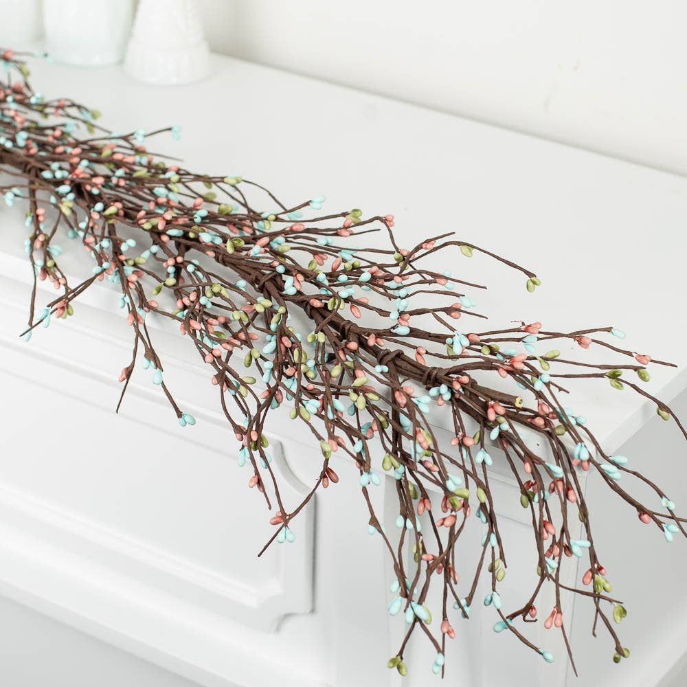 Factory Direct Craft - Wholesale Bunting/Garland - 56" Spring Pip Berry Garland  - Select Color7