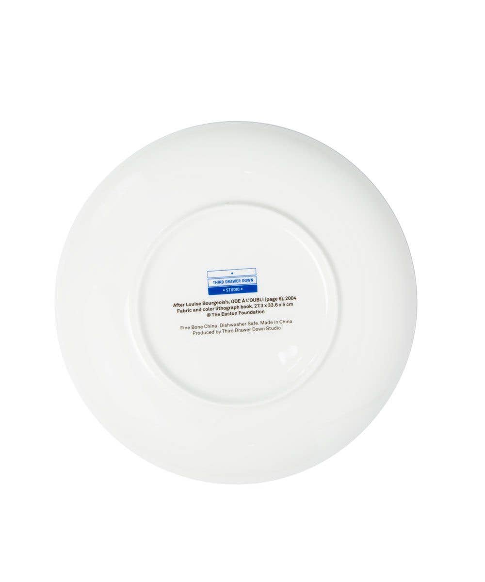 Third Drawer Down USA - Wholesale Dinner Plate - Bone China Plates: Blue Circles X Louise Bourgeois1