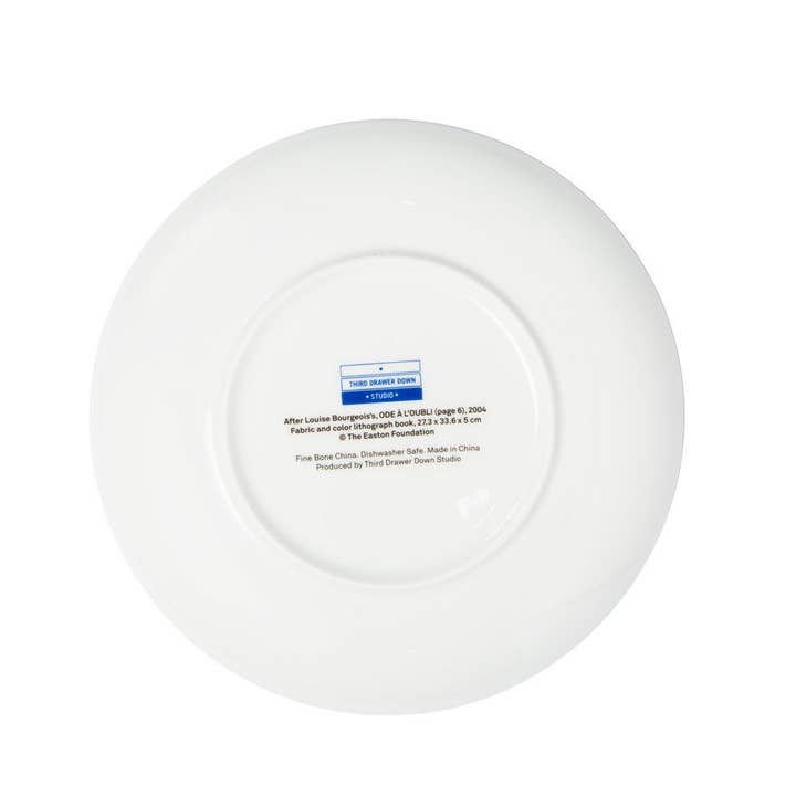 Third Drawer Down USA - Wholesale Dinner Plate - Bone China Plates: Blue Circles X Louise Bourgeois1