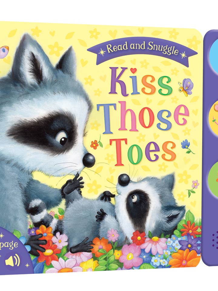 Kiss Those Toes: 6-Button Rhyming Sound Book for wholesale by Kidsbooks Publishing