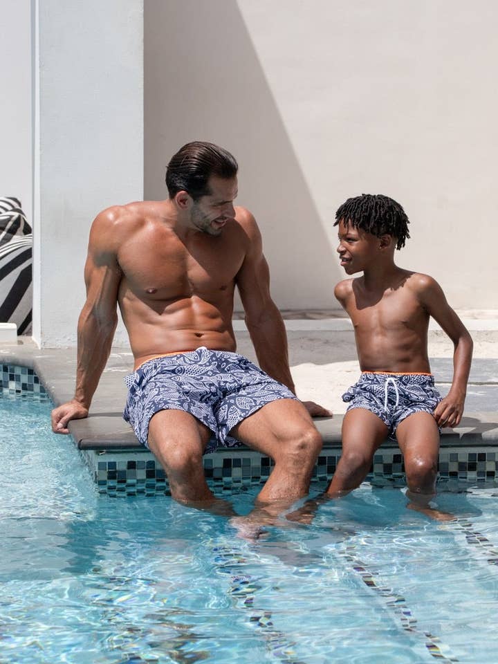 Blem Beach Accessories AU - Wholesale Swim shorts – Men′s - Barbados Navy Swim Shorts2