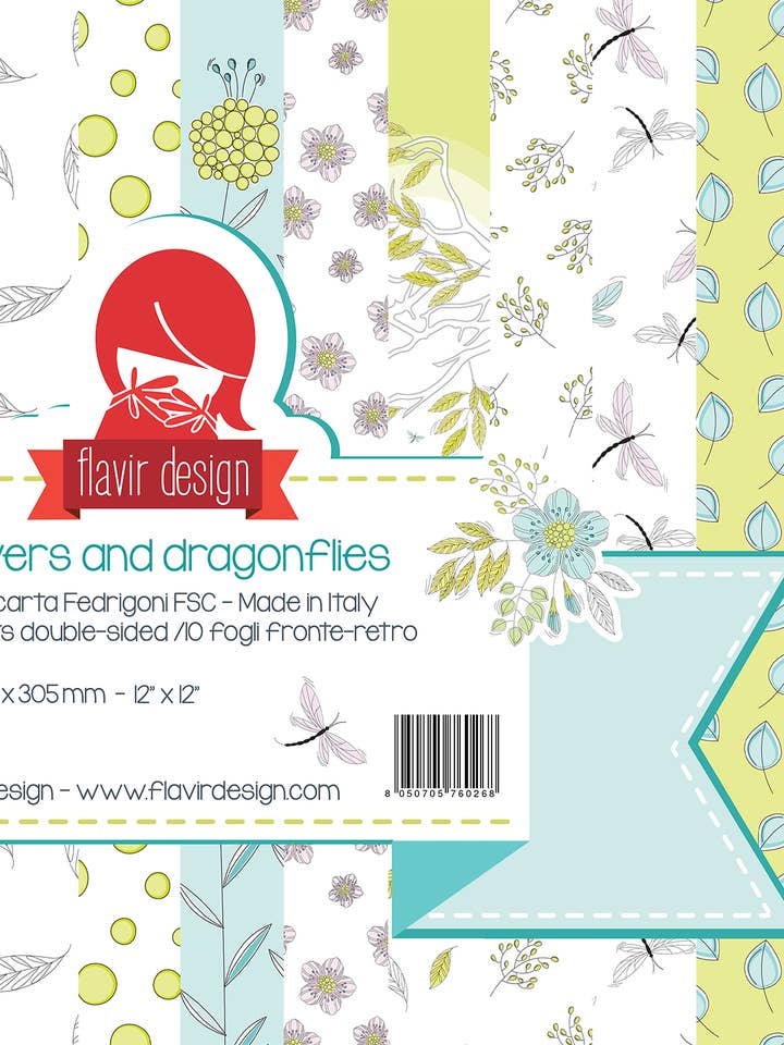 Pad. 58 - Fiori e Libellule - Flowers and dragonflies per la vendita all'ingrosso da parte di Flavir Design di Moscone Daniela