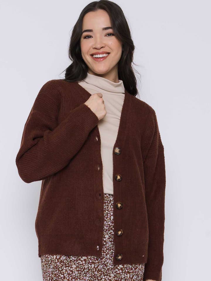 Cardigan a coste Chrys per la vendita all'ingrosso da parte di ORB