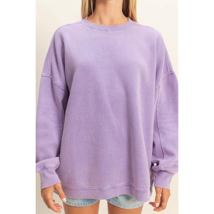 Double Zero - Wholesale Sweatshirt - Women's - Oversized Crew Neck Sweatshirt19