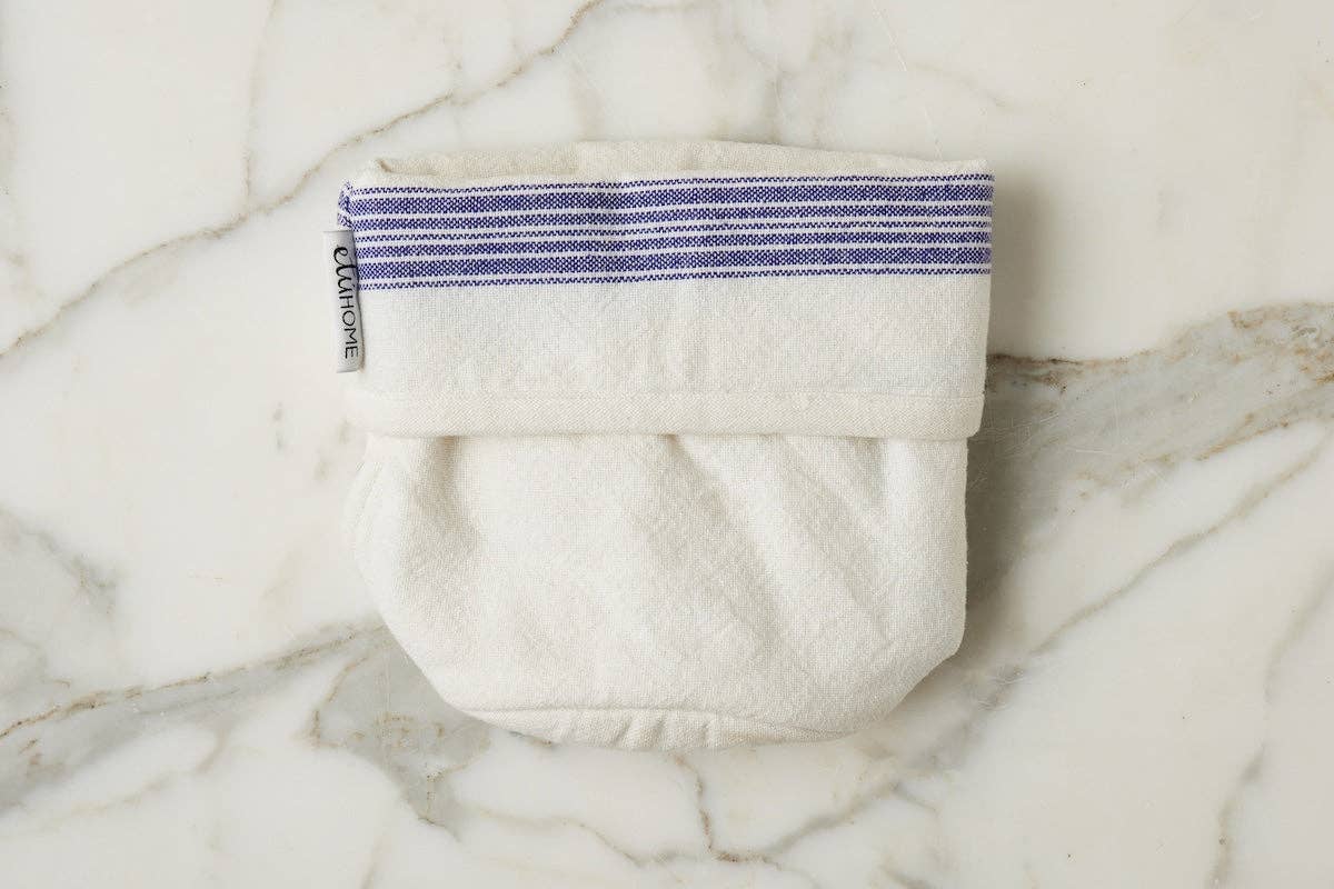 etúHOME - Wholesale Food Storage Wrap/Bag - Bistro Bag, Vintage Navy Blue Stripe, Set of 21