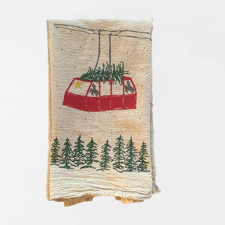 Tram Tea Towel for wholesale by Bird and Buffalo