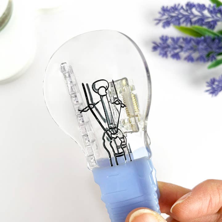 Blanco Pinza de Acetato para el Cabello con Bombilla Creativa de venta al por mayor en Faire1