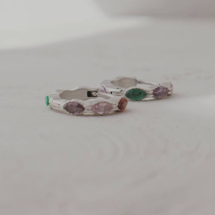 Olive Branch Jewelry & Co. - Wholesale Huggie Earrings - Twinkling Lights Huggie Hoop Earrings5