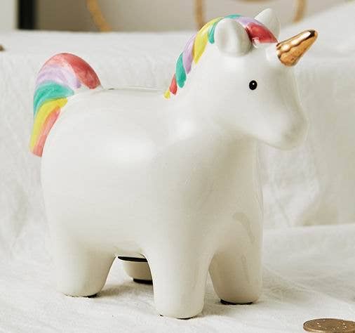 Creative Gifts International Inc. - Wholesale Money/Piggy Bank - Kids & Baby - Rainbow Unicorn Piggy Bank7