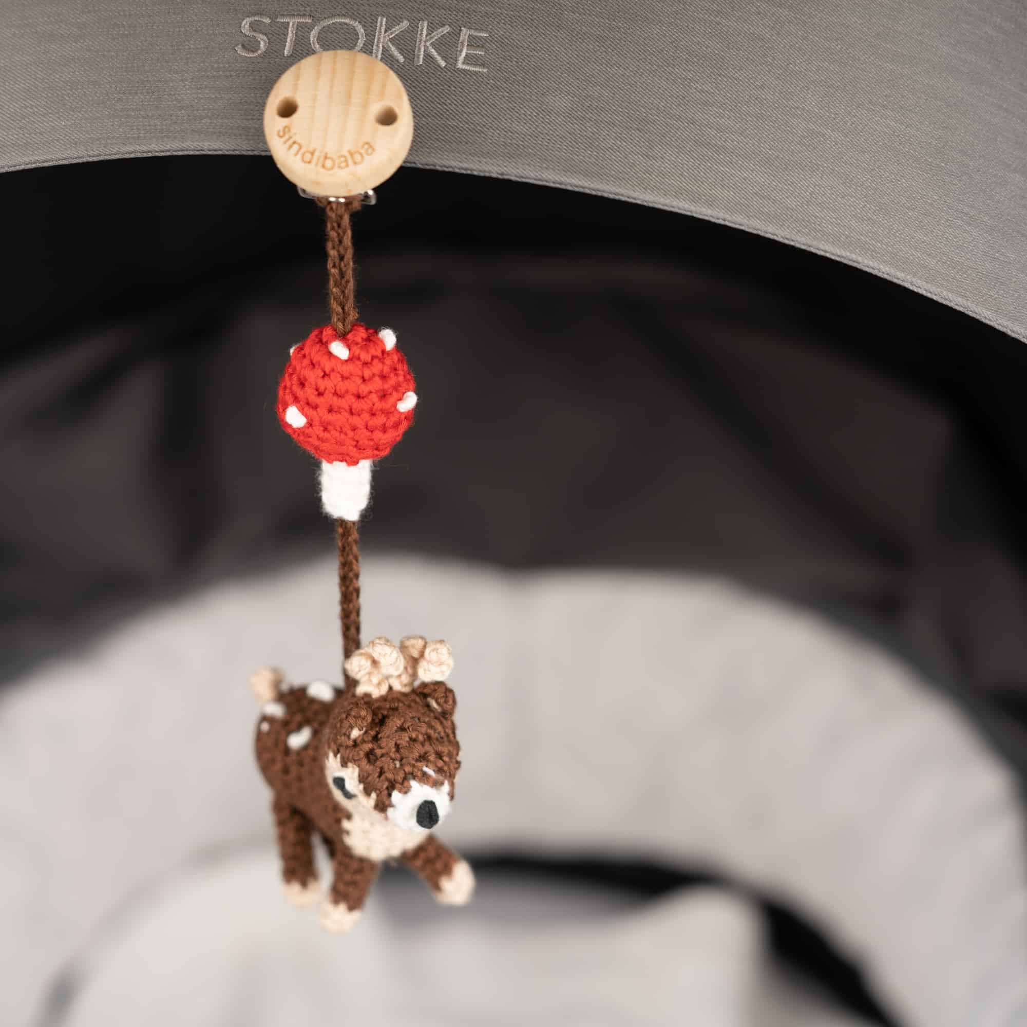 SindiBaba - Wholesale Classic Toy - Kids - crochet toy bow pendant deer AUDREY6