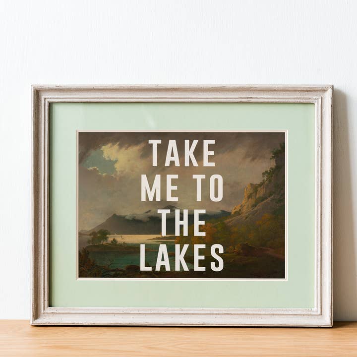 Take Me To The Lakes | Derwent Water for wholesale by The 13 Prints