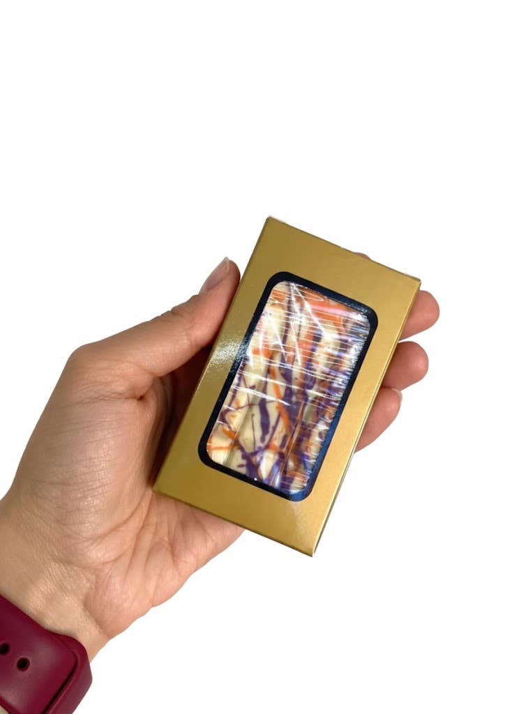 Aladdin - Wholesale Chocolate Bar - White Dubai Chocolate Mango Passion Fruit Popping 75g 1