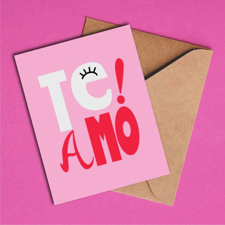 Te amo I love You Greeting Card for wholesale by Feira Pop