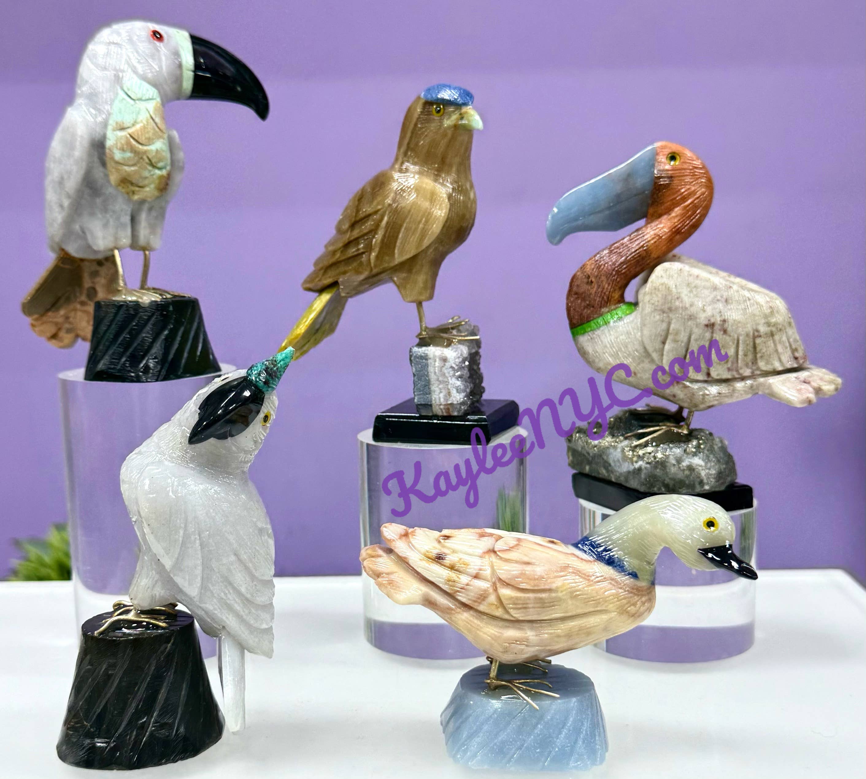 KayleeNYC - Wholesale Spiritual Stone/Crystal - Natural Mix Crystal Birds Healing energy 2
