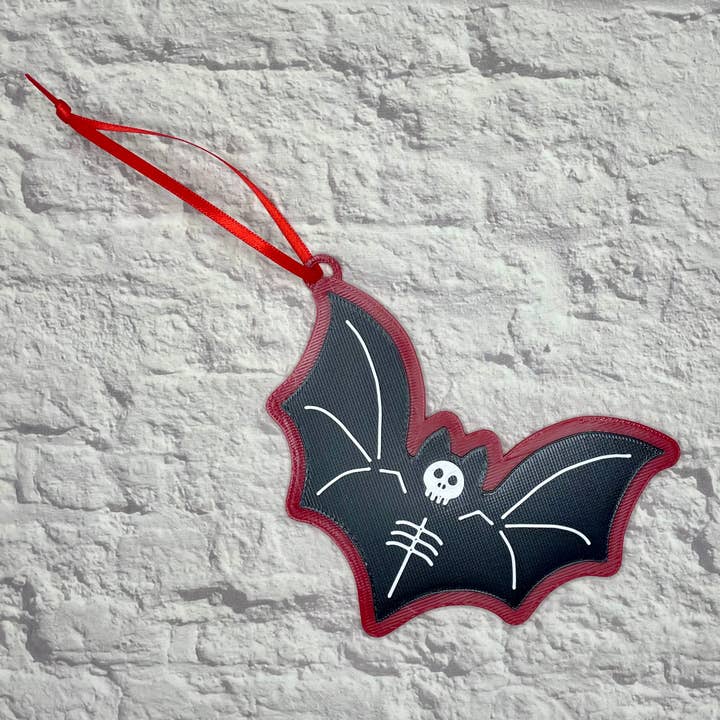 Bat Skeleton Ornament 3D Printed for wholesale by Cryptid Craft Studio