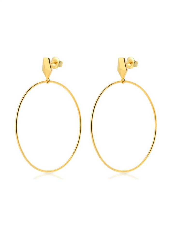 PAULA gold earrings for wholesale by Aran Jewels